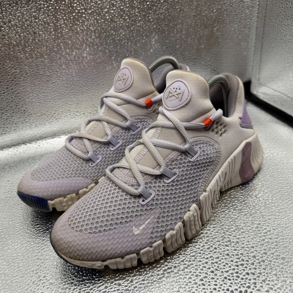 Size 9 Nike Free Metcon 4 Pure Violet Womens Lace-Up Running Shoes CZ0596-515